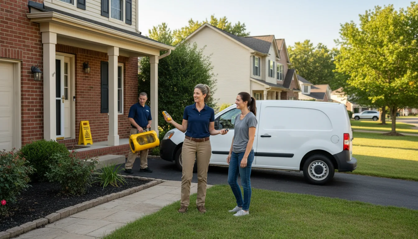Residential water damage restoration in Eastvale, CA